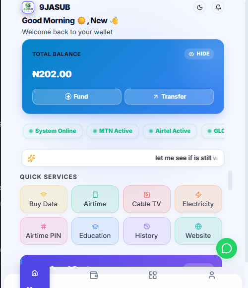 9JASUB Mobile App